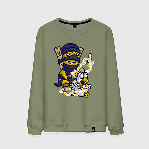 Мужской свитшот Shadow shaman / Авокадо – фото 1