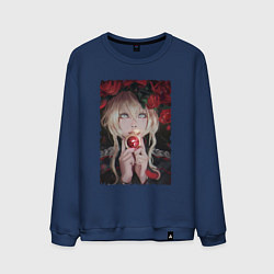 Свитшот хлопковый мужской Красавица Таня Дегуршафф, цвет: тёмно-синий