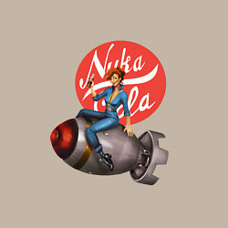 Свитшот хлопковый мужской Nuka - cola bomb, цвет: миндальный — фото 2