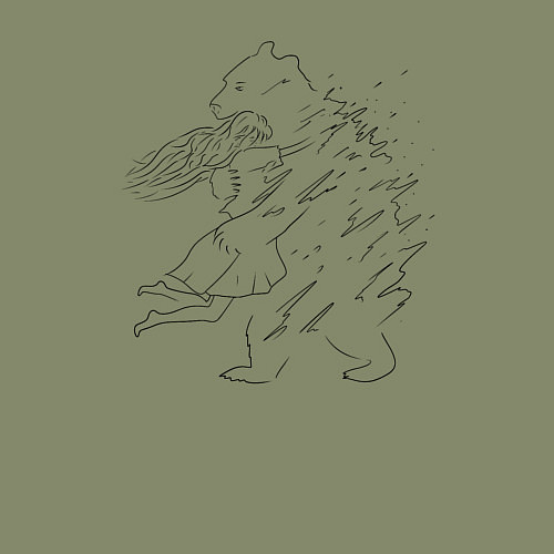 Мужской свитшот Медвежьи объятия / Авокадо – фото 3