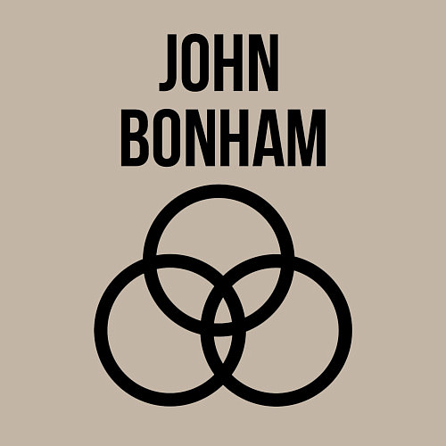 Мужской свитшот John Bonham - Led Zeppelin - legend / Миндальный – фото 3
