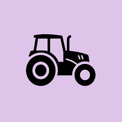 Свитшот хлопковый мужской Силуэт трактора, цвет: лаванда — фото 2