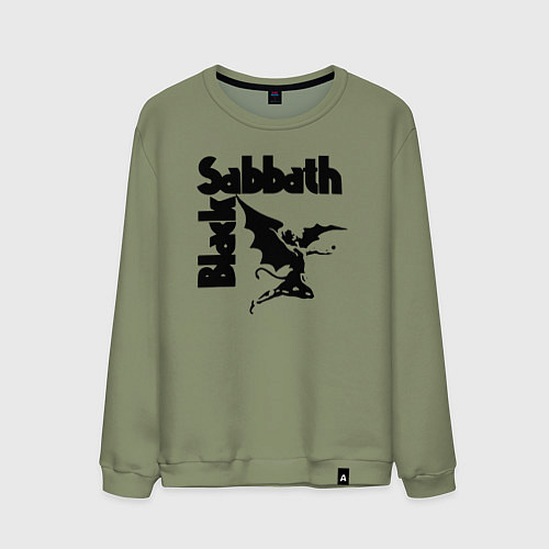 Мужской свитшот Блэк Саббат метал / Авокадо – фото 1