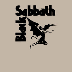 Свитшот хлопковый мужской Блэк Саббат метал, цвет: миндальный — фото 2