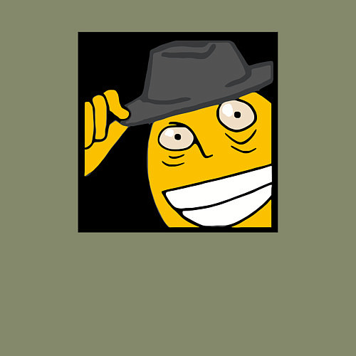 Мужской свитшот Рофлан здарова / Авокадо – фото 3