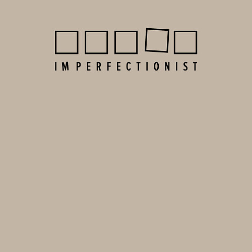 Мужской свитшот Imperfectionist - Ад перфекциониста / Миндальный – фото 3