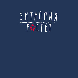 Свитшот хлопковый мужской Гражданская оборона - Энтропия растет, цвет: тёмно-синий — фото 2