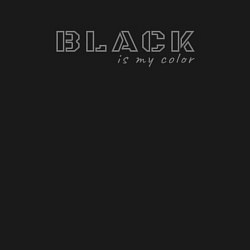 Свитшот хлопковый мужской Black is my color, цвет: черный — фото 2