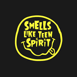 Свитшот хлопковый мужской Smells like teen spirit quote, цвет: черный — фото 2