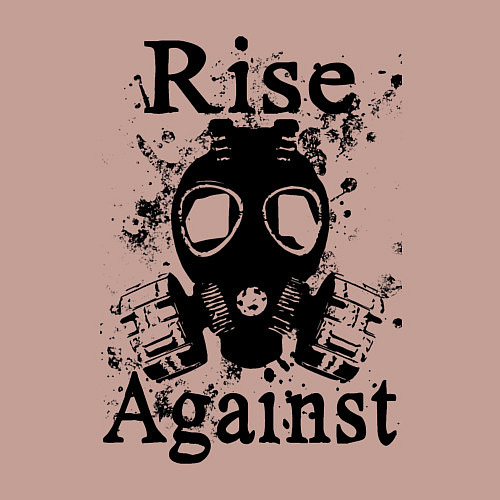 Мужской свитшот Rise Against rock / Пыльно-розовый – фото 3