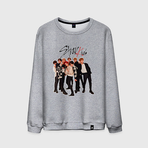 Мужской свитшот Bang Chan Lee Know Changbin Hyunjin Han Felix Seun / Меланж – фото 1