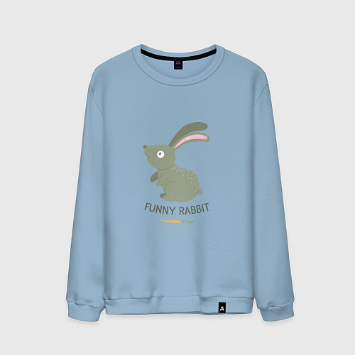 Мужской свитшот Funny Rabbit / Мягкое небо – фото 1