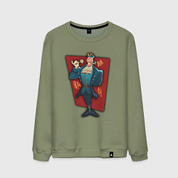 Мужской свитшот Ливси с цветком