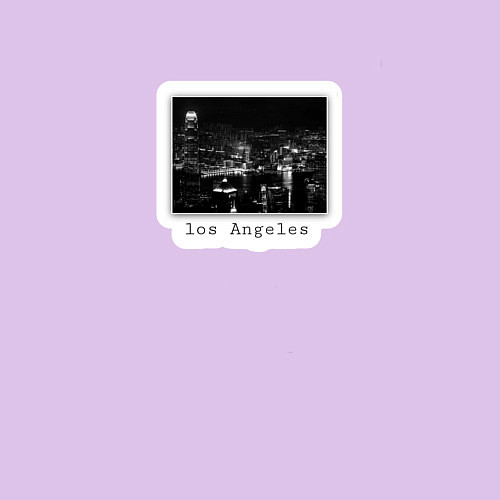 Мужской свитшот Los Angeles so beauty / Лаванда – фото 3