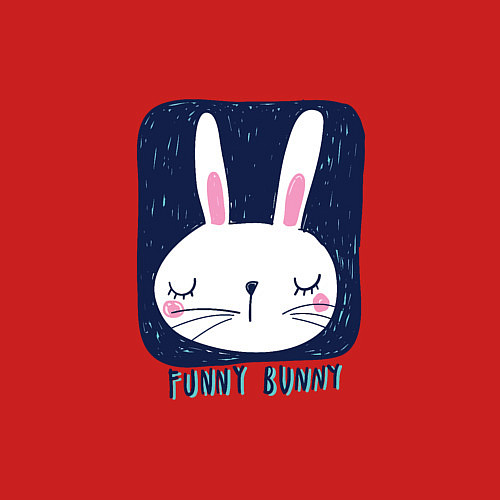 Мужской свитшот Funny - Bunny / Красный – фото 3