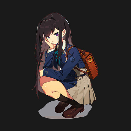 Мужской свитшот Такина из Ликорис рекоил / Черный – фото 3