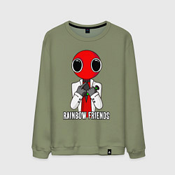Мужской свитшот Радужные друзья - Красный