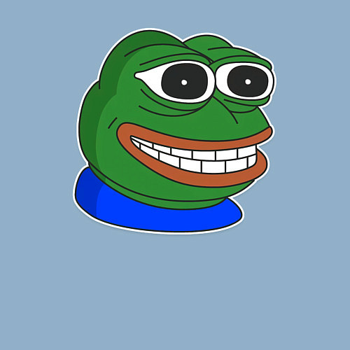 Мужской свитшот Лягушонок Пепе смотрит с удовольствием / Мягкое небо – фото 3