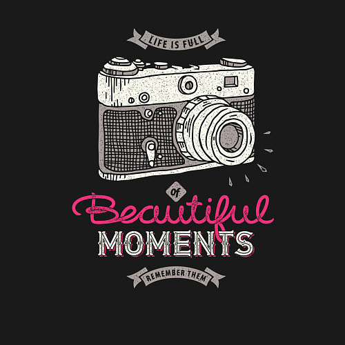 Мужской свитшот Жизнь полна прекрасных моментов / Черный – фото 3