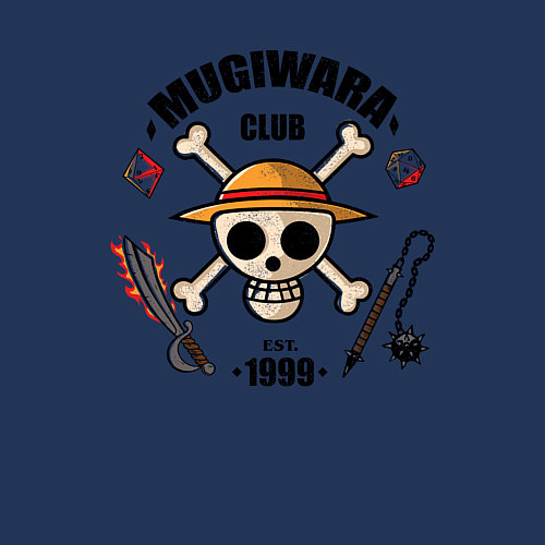 Мужской свитшот Mugiwara club / Тёмно-синий – фото 3