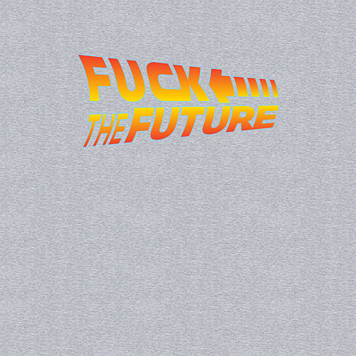 Мужской свитшот Нафиг будущее / Меланж – фото 3