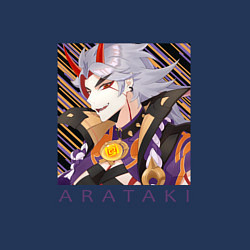 Свитшот хлопковый мужской Итто Аратаки Первый и величайший предводитель банд, цвет: тёмно-синий — фото 2