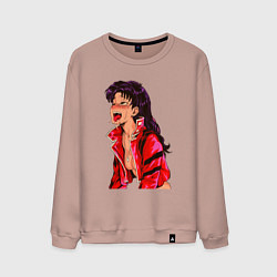 Мужской свитшот Мисато Кацураги ahegao