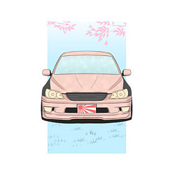 Свитшот хлопковый мужской Toyota Altezza stance, цвет: белый — фото 2