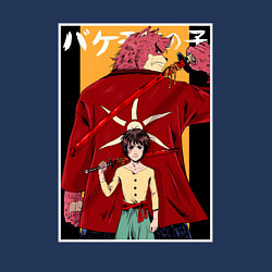 Свитшот хлопковый мужской Kumatetsu and Ren art, цвет: тёмно-синий — фото 2