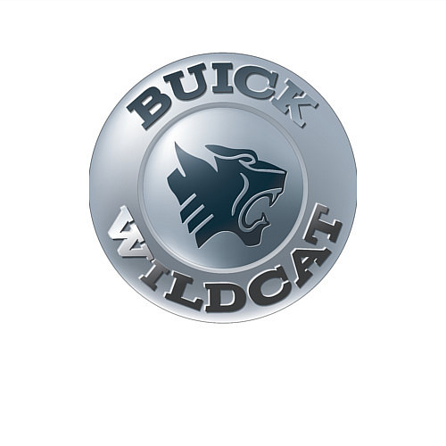 Мужской свитшот Buick Wildcat - logotype / Белый – фото 3