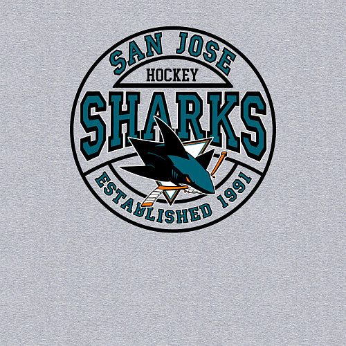 Мужской свитшот San Jose Sharks / Меланж – фото 3