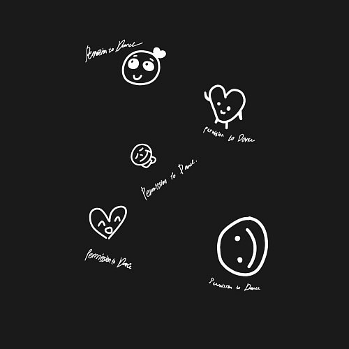 Мужской свитшот BTS - Permission to Dance / Черный – фото 3