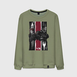 Мужской свитшот Mass Effect N7 - Shepard