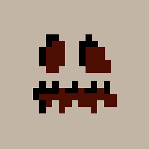 Мужской свитшот Лицо тыквы - Хеллоуин - Майнкрафт / Миндальный – фото 3