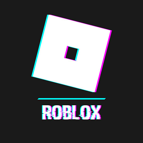 Мужской свитшот Roblox в стиле glitch и баги графики / Черный – фото 3