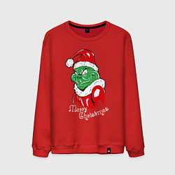 Мужской свитшот Merry Christmas, Santa Claus Grinch