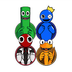 Свитшот хлопковый мужской Радужные друзья: Зеленый, Синий, Оранжевый и Красн, цвет: белый — фото 2