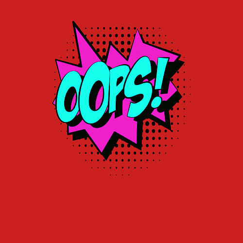 Мужской свитшот Oops / Красный – фото 3