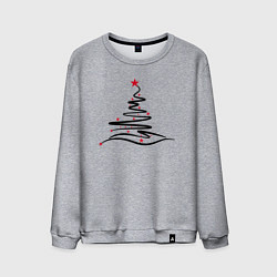 Мужской свитшот Стильная Новогодняя Ёлка