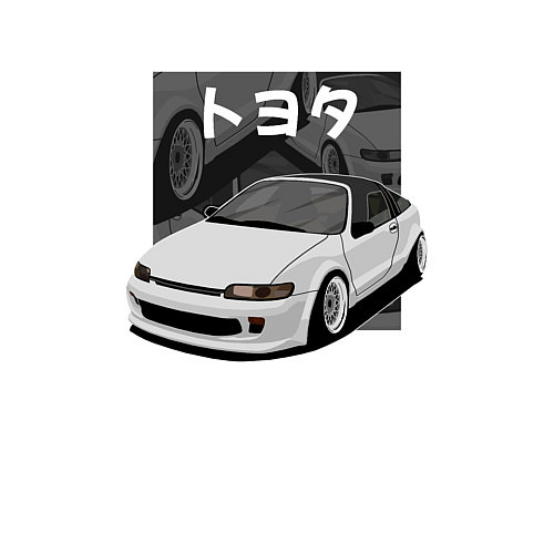 Мужской свитшот Toyota Sera JDM Retro Design / Белый – фото 3
