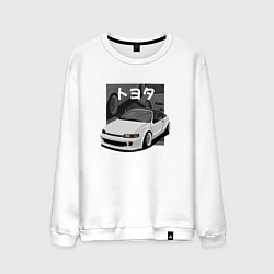 Свитшот хлопковый мужской Toyota Sera JDM Retro Design, цвет: белый