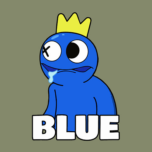 Мужской свитшот Радужные друзья Синий следит / Авокадо – фото 3