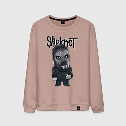 Свитшот хлопковый мужской Седьмой Slipknot, цвет: пыльно-розовый