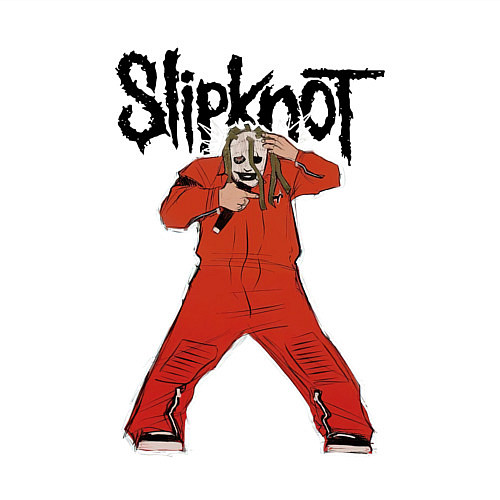 Мужской свитшот Slipknot fan art / Белый – фото 3