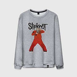 Свитшот хлопковый мужской Slipknot fan art, цвет: меланж