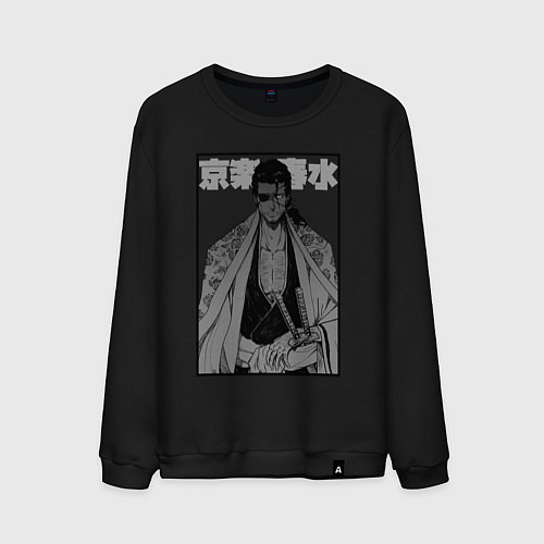 Мужской свитшот Сюнсуй Кьёраку - Блич / Черный – фото 1
