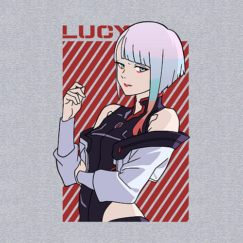 Мужской свитшот Милая Люси / Меланж – фото 3