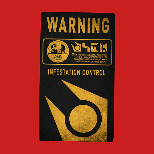 Мужской свитшот Контроль заражения / Красный – фото 3