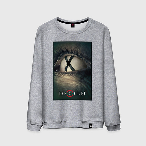Мужской свитшот X - Files poster / Меланж – фото 1