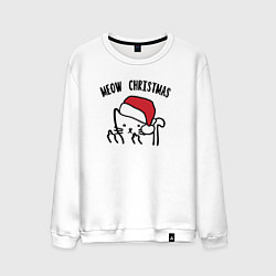 Мужской свитшот Поздравление от кота